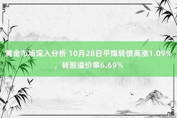 黄金市场深入分析 10月28日平煤转债高涨1.09%，转股溢价率6.69%