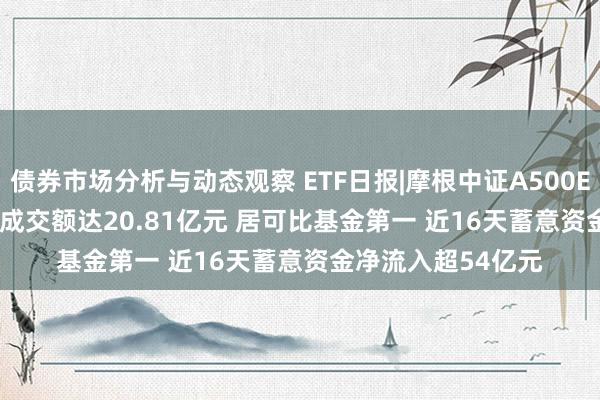 债券市场分析与动态观察 ETF日报|摩根中证A500ETF(560530)全天成交额达20.81亿元 居可比基金第一 近16天蓄意资金净流入超54亿元