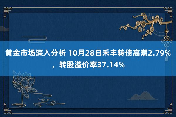 黄金市场深入分析 10月28日禾丰转债高潮2.79%，转股溢价率37.14%