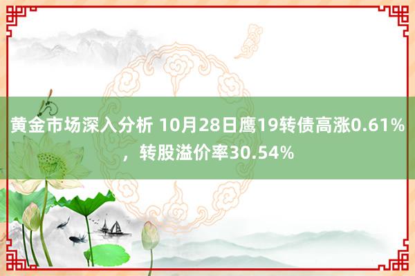 黄金市场深入分析 10月28日鹰19转债高涨0.61%，转股溢价率30.54%