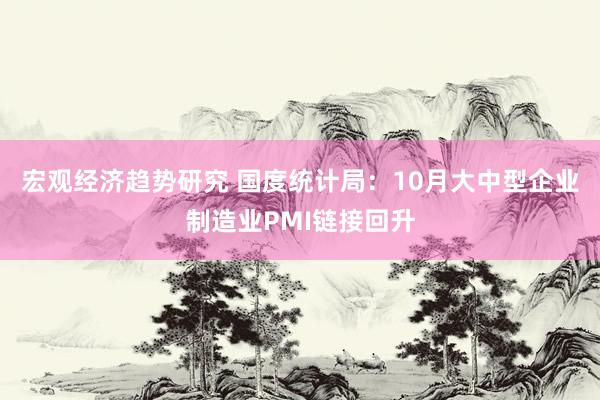 宏观经济趋势研究 国度统计局：10月大中型企业制造业PMI链接回升