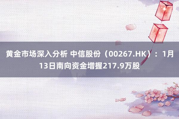 黄金市场深入分析 中信股份（00267.HK）：1月13日南向资金增握217.9万股