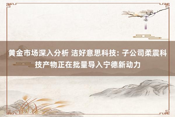 黄金市场深入分析 洁好意思科技: 子公司柔震科技产物正在批量导入宁德新动力