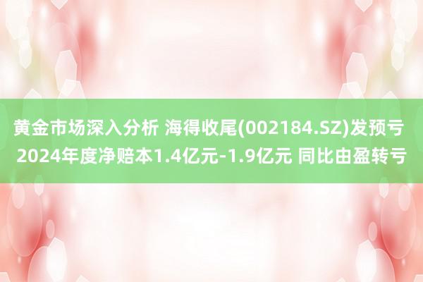 黄金市场深入分析 海得收尾(002184.SZ)发预亏 2024年度净赔本1.4亿元-1.9亿元 同比由盈转亏