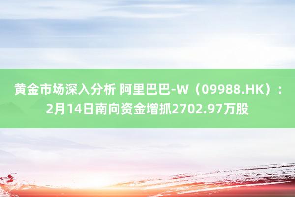 黄金市场深入分析 阿里巴巴-W（09988.HK）：2月14日南向资金增抓2702.97万股